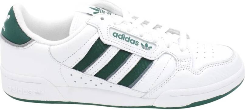 Adidas Gestreepte Leren Sneakers Rubberen Zool