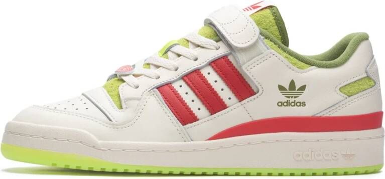 Adidas Originals Forum Low The Grinch Sneaker Forum Schoenen cream white collegiate red solar slime maat: 41 1 3 beschikbare maaten:41 1 3 42 - Foto 2