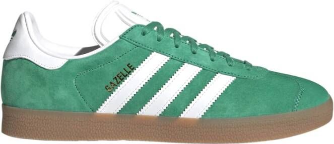 Adidas Groen en Wit Gazelle Sneakers Green Heren