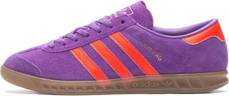 Adidas Hamburg Schoenen Paars Maat: 39 1 3 Leer Foot Locker