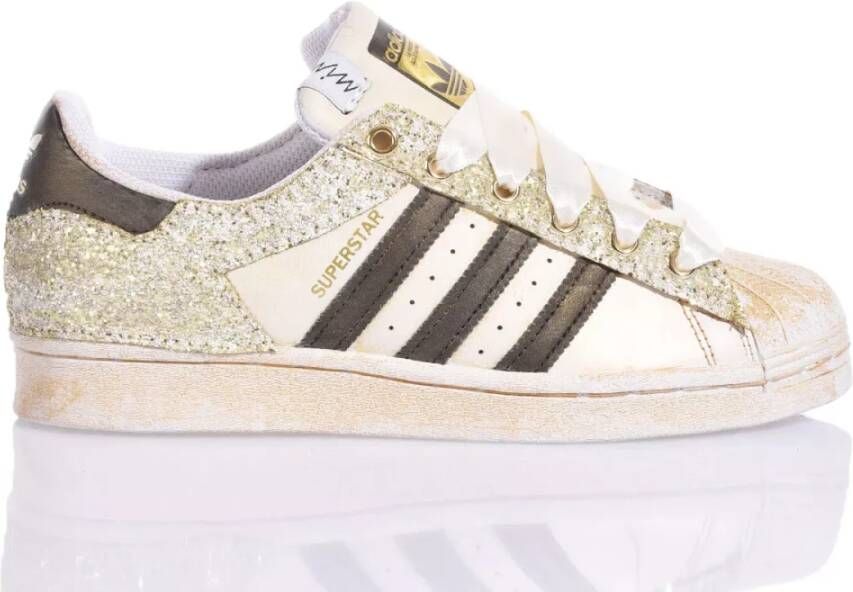 Adidas Handgemaakte Gouden Sneakers voor Vrouwen Multicolor Dames