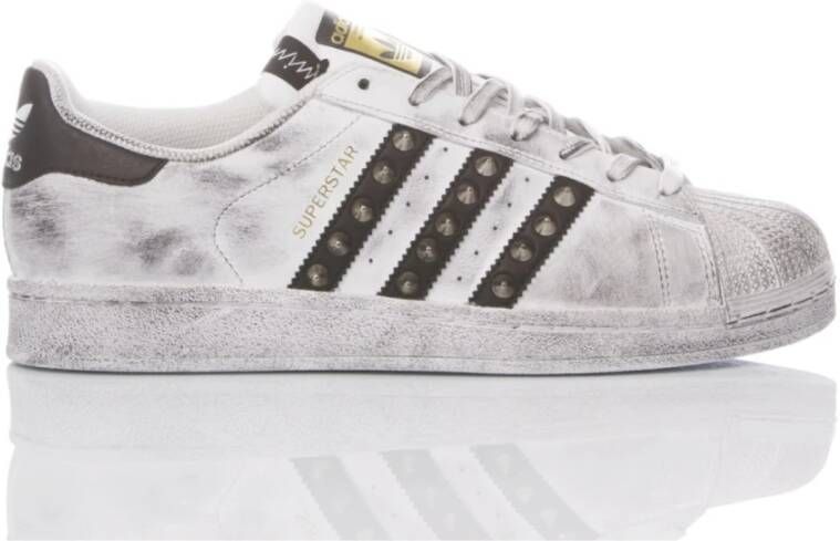 Adidas Handgemaakte Leren Sneakers voor Heren White Heren