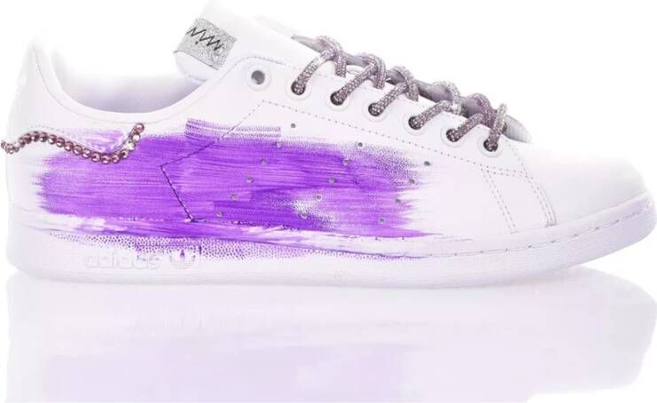Adidas Handgemaakte Paarse Sneakers voor Vrouwen Multicolor Dames
