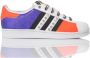 Adidas Handgemaakte Witte Violette Sneakers Multicolor Dames - Thumbnail 1