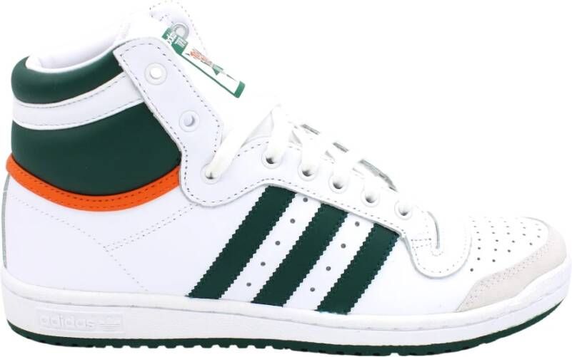 Adidas Hoge Top Leren Sneakers Rubberen Zool