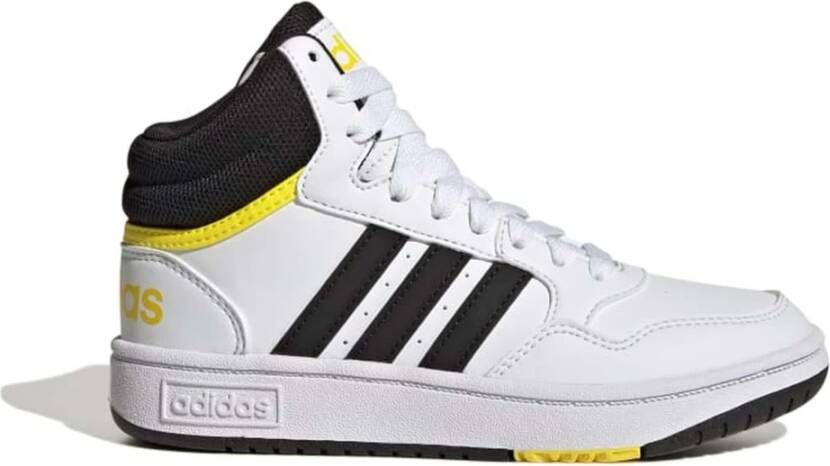 Adidas hoops mid 3.0 sneakers wit geel kinderen - Foto 3