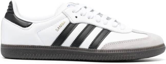 Adidas Lage nubuck sneakers met zwarte strepen Meerkleurig Dames