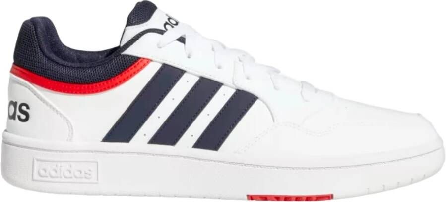 Adidas Sportswear Hoops 3.0 Sneakers Ftwr White Legend Ink Vivid Red Heren