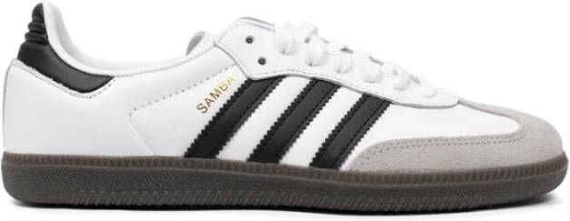 Adidas Lage nubuck sneakers met zwarte strepen Meerkleurig Dames