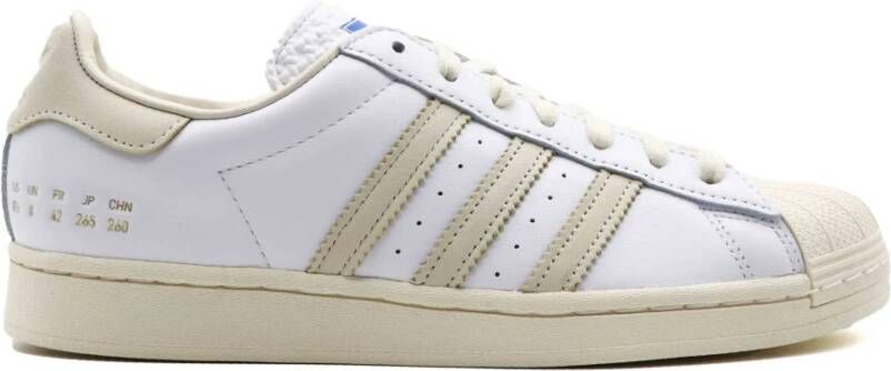 Adidas Leren en Nubuck Gymschoenen Wit Heren