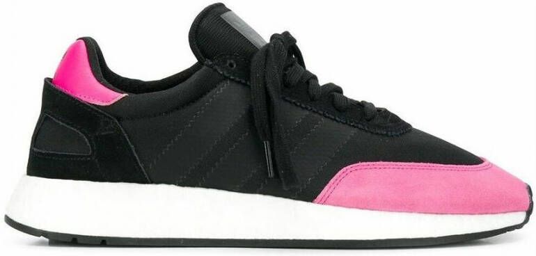 Adidas Zwarte Core Sneakers met Shock Pink Logo Black Heren