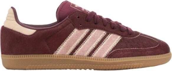 Adidas Maroon Sand Strata Pony Sneakers