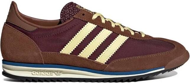 Adidas Maroon Sneakers Ie3425 Nylon Suede Leer Multicolor Heren