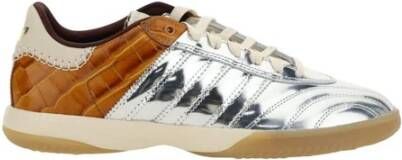Adidas Metallic Panel Lace-Up Sneakers met platte zool Multicolor Heren