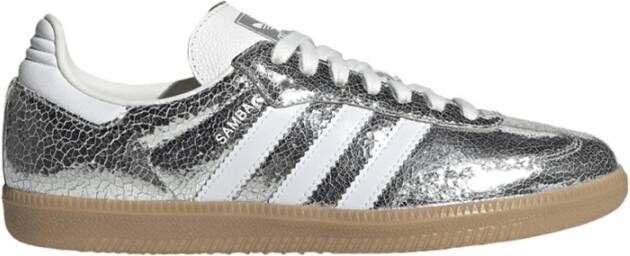 Adidas Metallic Silver Samba OG Sneakers