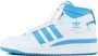 Adidas Mid-Top Forum Sneakers in Wit Blauw - Thumbnail 1