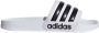 Adidas adilette Shower Badslippers Cloud White Core Black Cloud White - Thumbnail 4