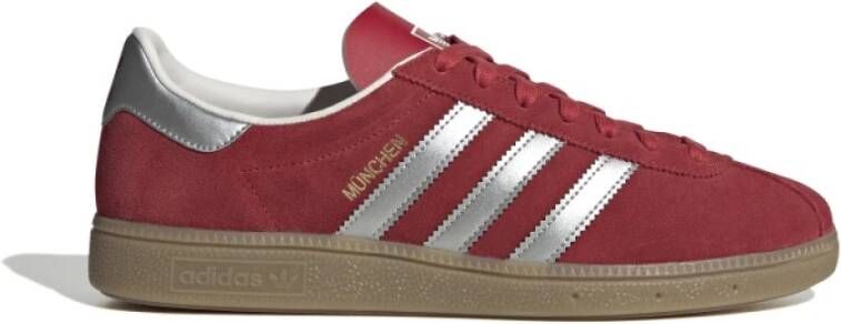 Adidas Munchen Sneakers 1 3 Scarlet Zilver Gum4 Rood Heren