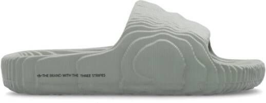 Adidas Originals Adilette 22 Badslippers Adilette Schoenen silver green silver green core black maat: 46 beschikbare maaten:39 40.5 42 43 44.5 4