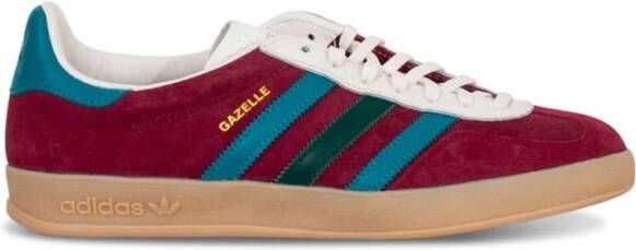 Adidas Originals Bordeaux en Groene Suède Sneakers Meerkleurig Heren