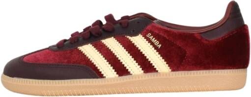 Adidas Originals Bordeaux Samba OG Velvet Sneakers
