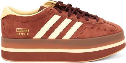 Adidas Originals Bruine Gazelle Stack Platte Schoenen