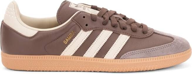 Adidas Originals Bruine Samba OG Platte Schoenen