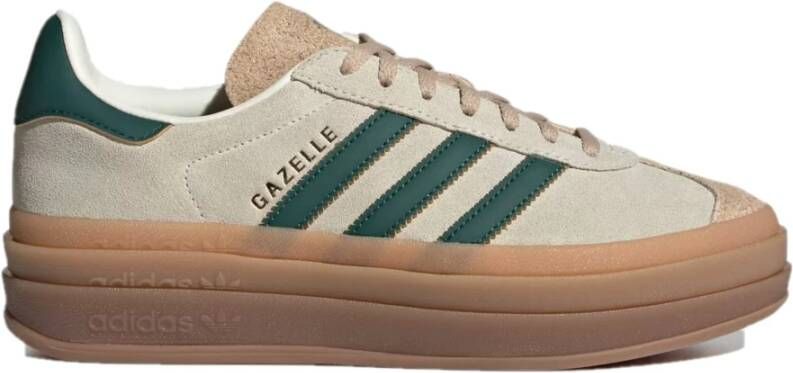 Adidas Originals Gazelle Bold Cream Green Beige Sneakers Beige Heren