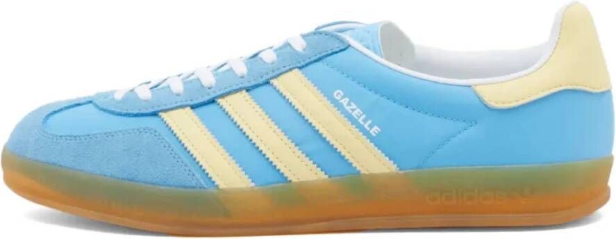 Adidas Originals Gazelle Indoor Retro Sneaker Blauw Geel Wit
