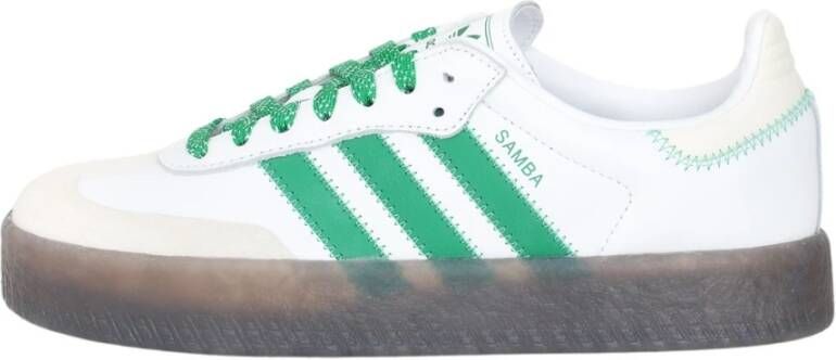 adidas Originals Groene en witte Samba Sneakers White Heren