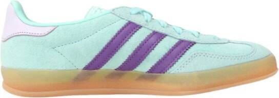 Adidas Originals Groene Sneakers Nabuk Vetersluiting Rubberen Zool