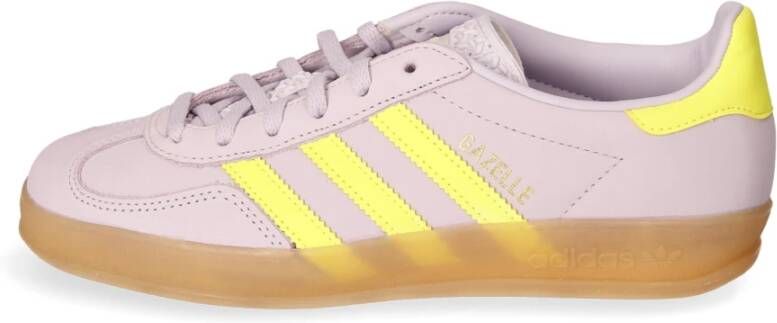 adidas Originals Indoor Gazelle Sneaker met Platte Zool Pink Heren