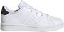 Adidas Originals Kinder Sneakers Advantage K Wit Zwart White Unisex - Thumbnail 2
