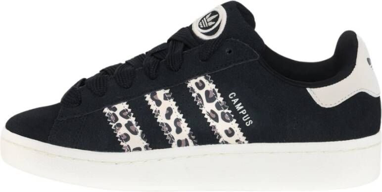 adidas Originals Leopard Print Campus Sneakers Black Dames