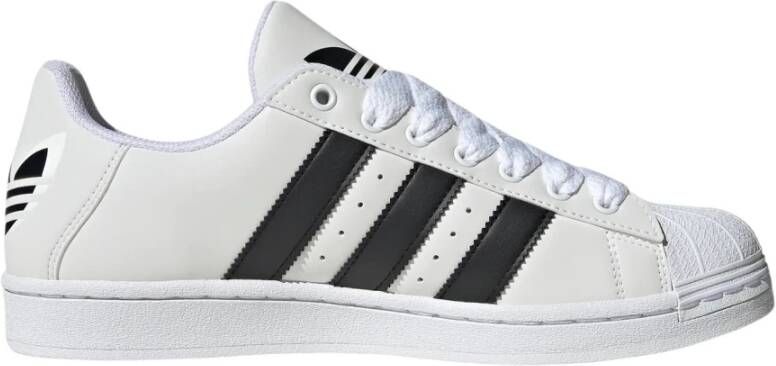 Adidas Originals Reflecterende Superstar Sneakers Wit Zwart White Heren