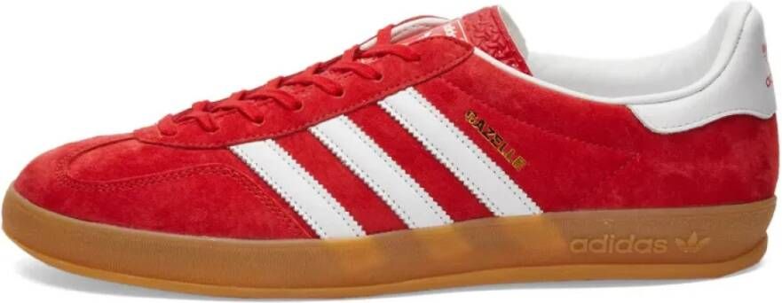 Adidas Originals Retro Gazelle Indoor Sneaker Scarlet White