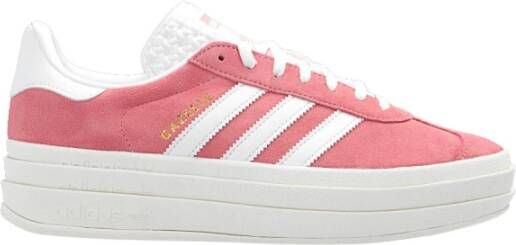 Adidas Originals Roze en witte Gazelle Bold sneakers Roze Dames