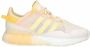 Adidas Originals ZX 2K Boost Pure Schoenen Wonder White Orange Tint Solar Gold Dames - Thumbnail 11