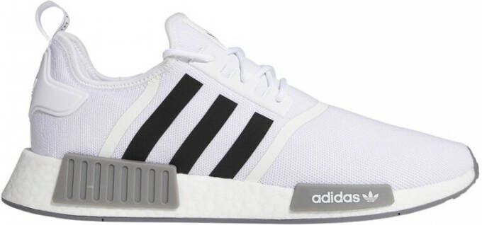 Adidas Originals Nmd R1 Primeblue Witte Sneakers met Zwarte Inzetstukken White Heren Schoenen