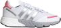 Adidas Originals ZX 1K Boost Schoenen Cloud White Silver Metallic Hazy Rose Dames - Thumbnail 2