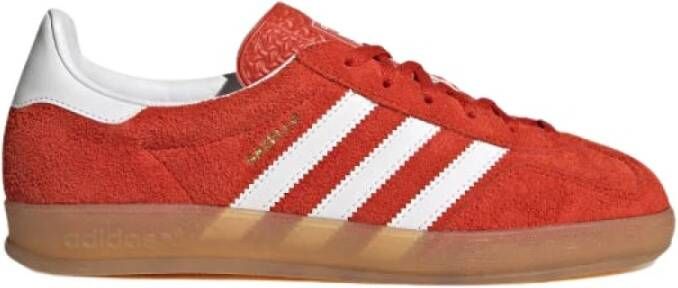 Adidas Originals Leren Sneakers Rubberen Zool Gewatteerde Kraag