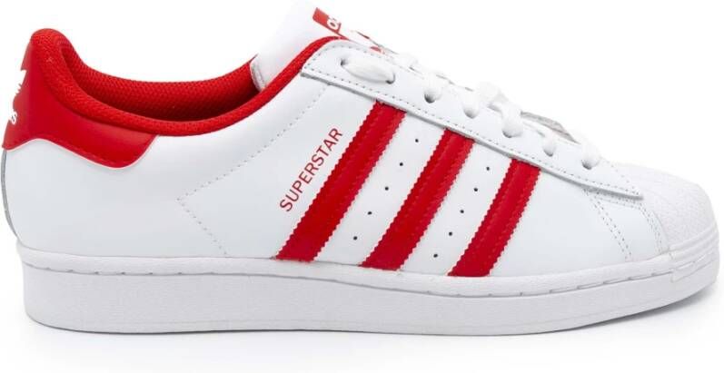 Krimpen wraak Ongehoorzaamheid Adidas Originals Superstar Schoenen Cloud White Vivid Red Cloud White Heren  - Schoenen.nl