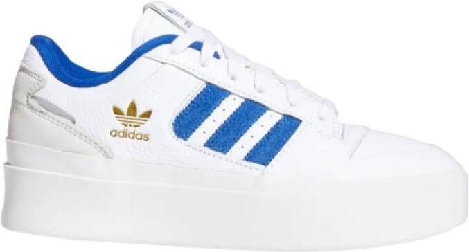 Adidas Nieuwe leren sneakers voor dames met synthetische voering en rubberen zool White Dames