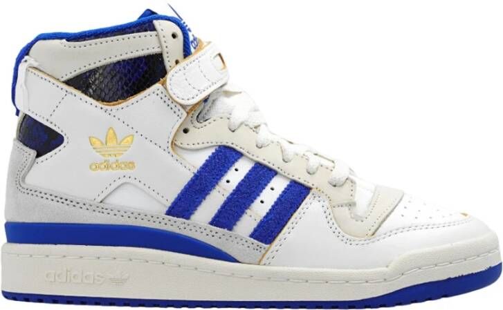 Adidas Hoge Basketbalschoen Wit Blauw Multicolor Heren