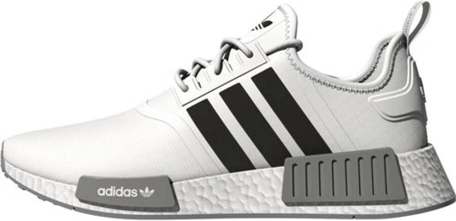 Adidas Originals Nmd_R1 Primeblue Witte Sneakers met Zwarte Inzetstukken White - Foto 2