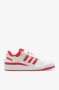 Adidas Originals Forum Low Heren Sneakers Schoenen Wit-Rood GW2043 - Thumbnail 2