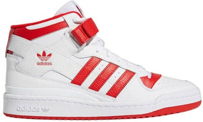 Adidas Originals Forum Mid Schoenen Cloud White Vivid Red Cloud White Heren - Foto 3