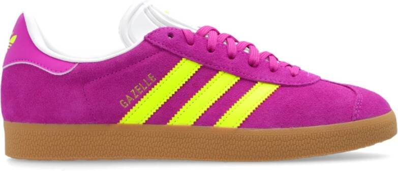 Adidas Originals Gazelle Dames Purple Burst Solar Yellow Off White- Dames Purple Burst Solar Yellow Off White