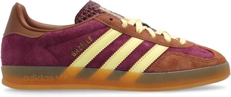 Adidas Originals Gazelle Indoor Maroon Almost Yellow Preloved Brown- Dames Maroon Almost Yellow Preloved Brown