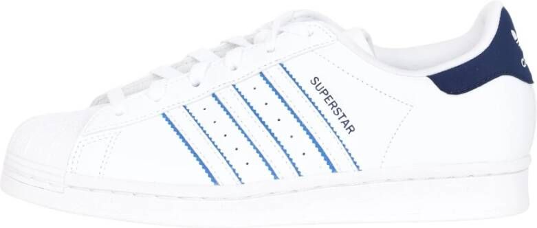 Adidas Originals Superstar J Wit Blauw Sneakers White